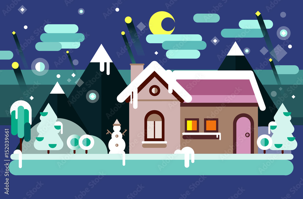 Winter season. Christmas and New Year Winter season. Christmas and New Year