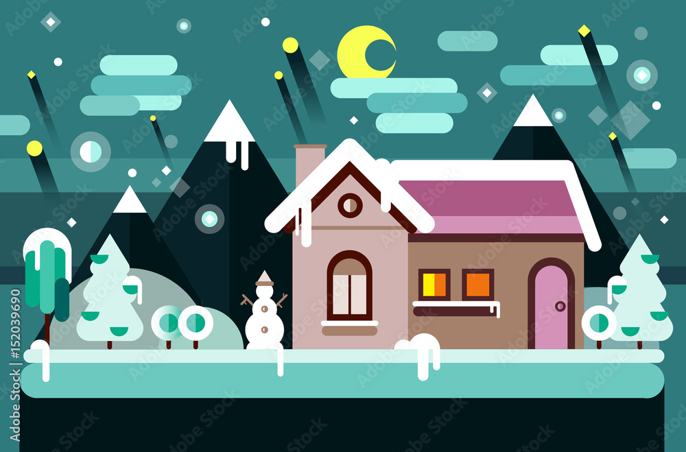 Winter season. Christmas and New Year Winter season. Christmas and New Year