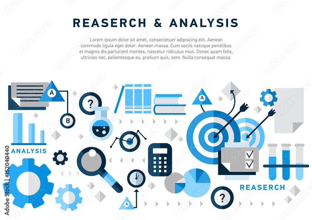 Doodle style concept of general research Doodle style concept of general research