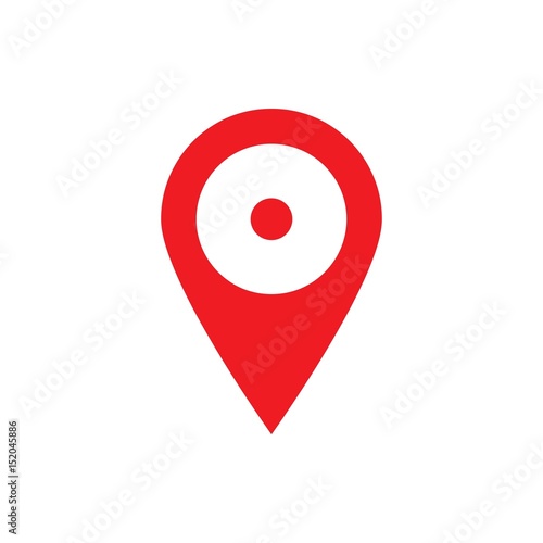 Free Download Map pointer flat icon, vector illustration - GFXLoad