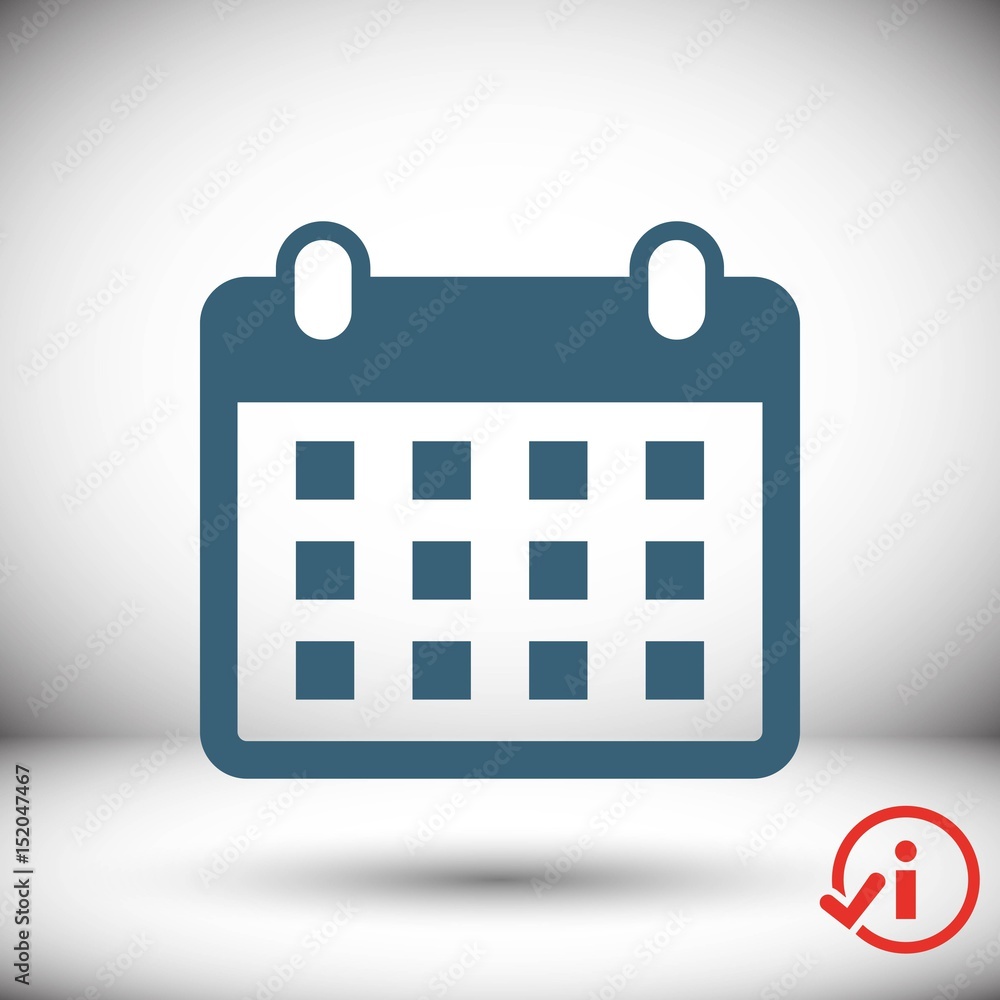calendar icon stock vector illustration flat design calendar icon stock vector illustration flat design