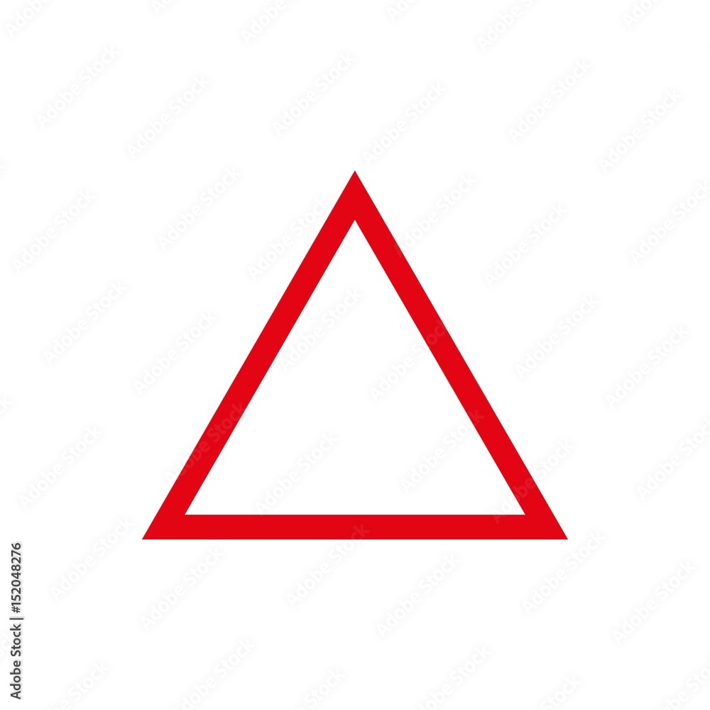 triangle icon vector illustration. Flat design style triangle icon vector illustration. Flat design style