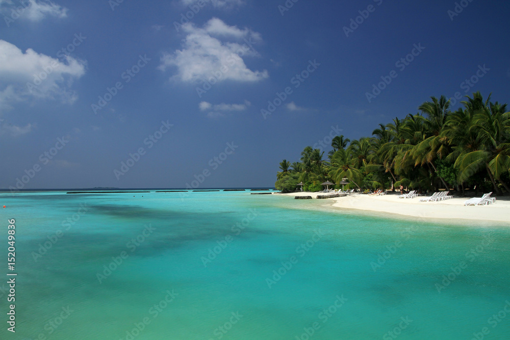 Maldivian beach, Ari Atol, Maldives