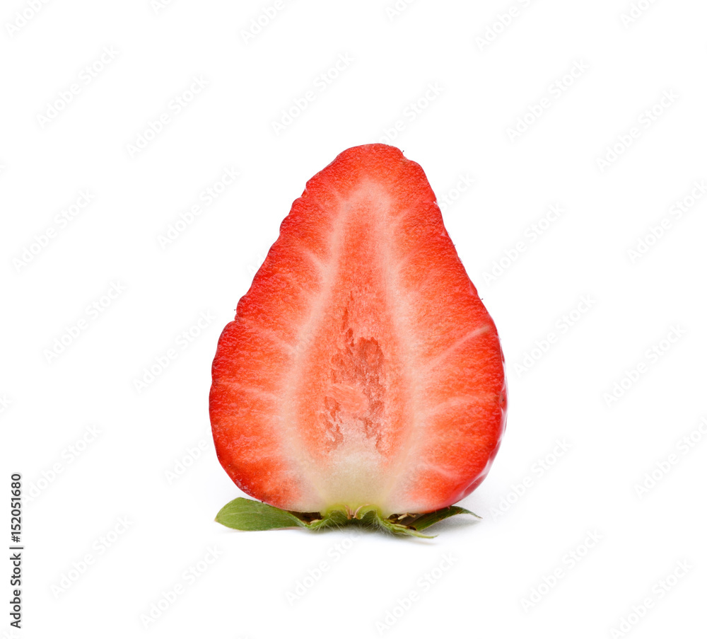 Fresh red strawberries isolated on a white background Fresh red strawberries isolated on a white background