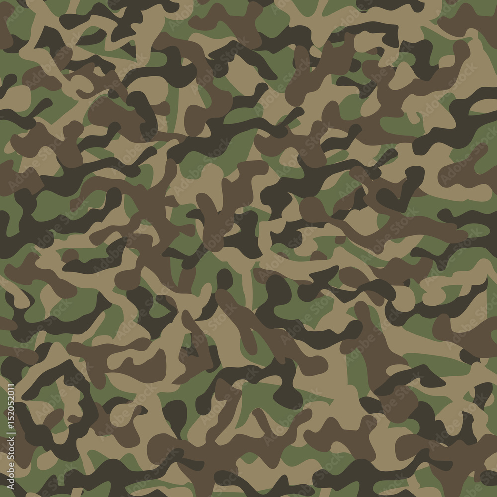 Fototapeta premium Classic camouflage seamless background