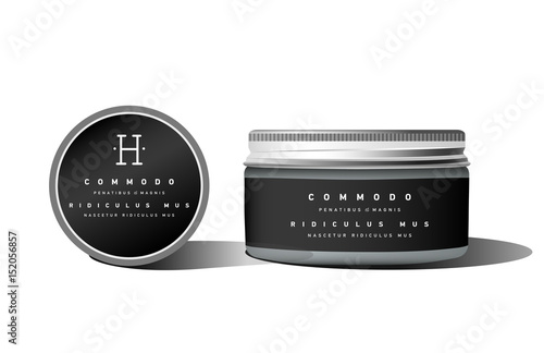 Realistic blank cosmetic container