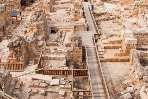 Crusader medieval fortress in Beit Guvrin National Park