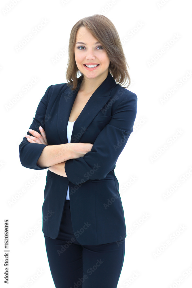Portrait of businesswoman isolated on white background Portrait of businesswoman isolated on white background