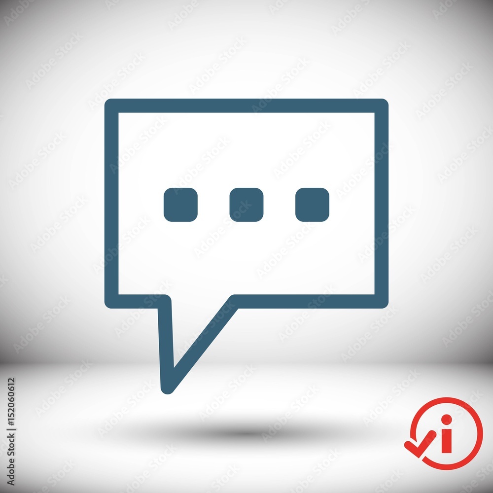 Speech Bubbles Icon. Chat pictogram icon stock vector illustration Speech Bubbles Icon. Chat pictogram icon stock vector illustration