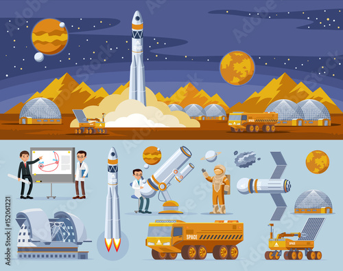 Space Research Concept