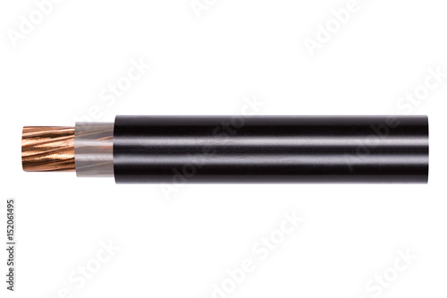 0.6/1 KV CV Medlum voltage power cable. Isolated on white background.( With clipping path.)
