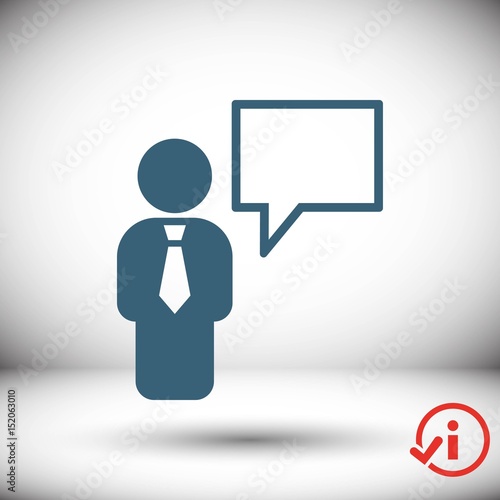 speaking of people, the chat icon stock vector illustration