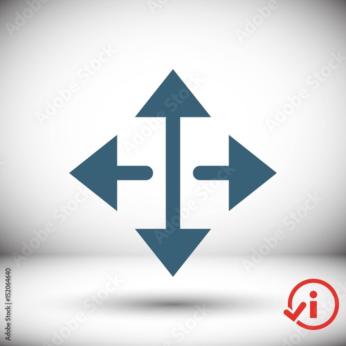 Free Download arrow icon stock vector illustration flat design - GFXLoad