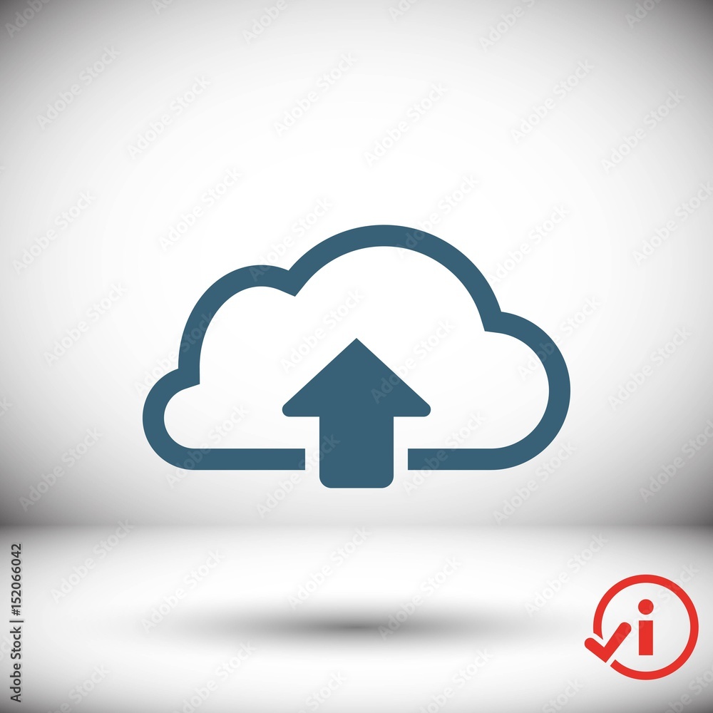 cloud upload icon stock vector illustration flat design cloud upload icon stock vector illustration flat design