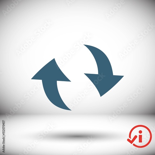 Free Download arrow icon stock vector illustration flat design - GFXLoad