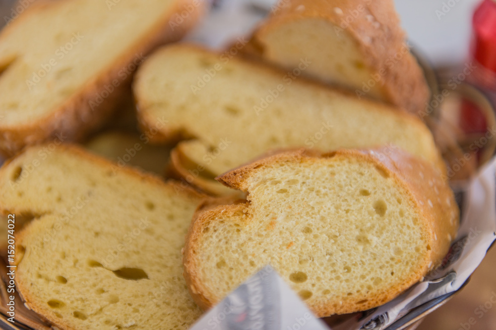 Bread in basket