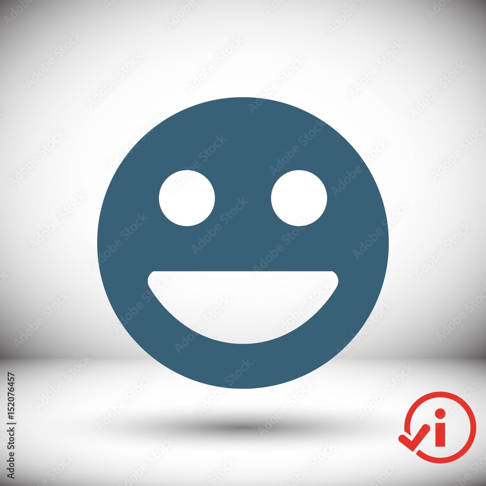 Smile icon stock vector illustration flat design Smile icon stock vector illustration flat design