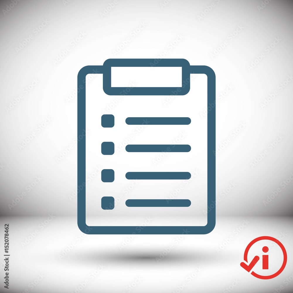 checklist icon stock vector illustration flat design checklist icon stock vector illustration flat design