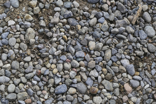 Gray  ground pebbles background