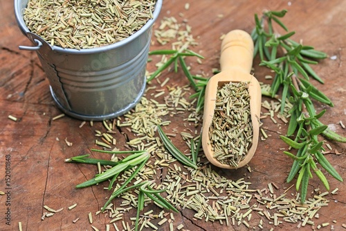 Dried herbs rosemary leaf