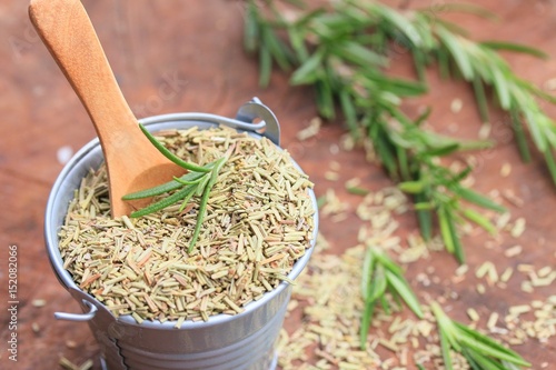 Dried herbs rosemary leaf