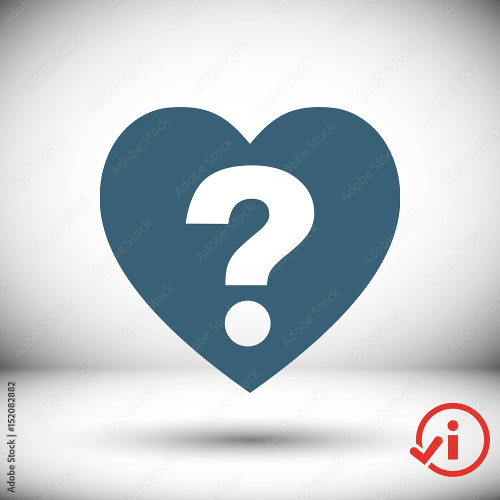 heart icon stock vector illustration flat design heart icon stock vector illustration flat design