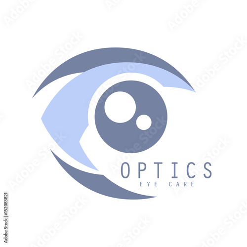 Optics eye care logo symbol, vector Illustration