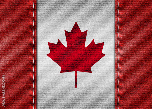 Denim flag of Canada