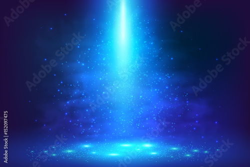 Blue underwater light abstract vector background