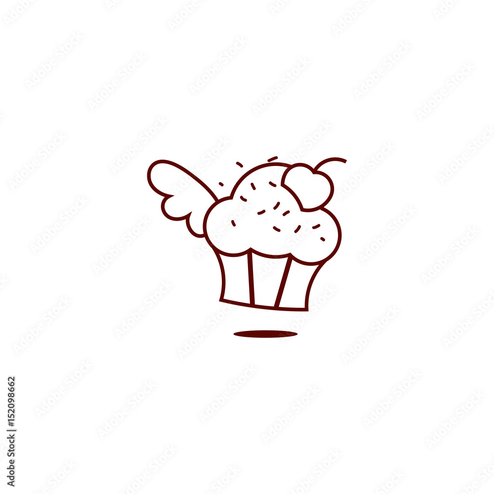 Vector Muffin Icon