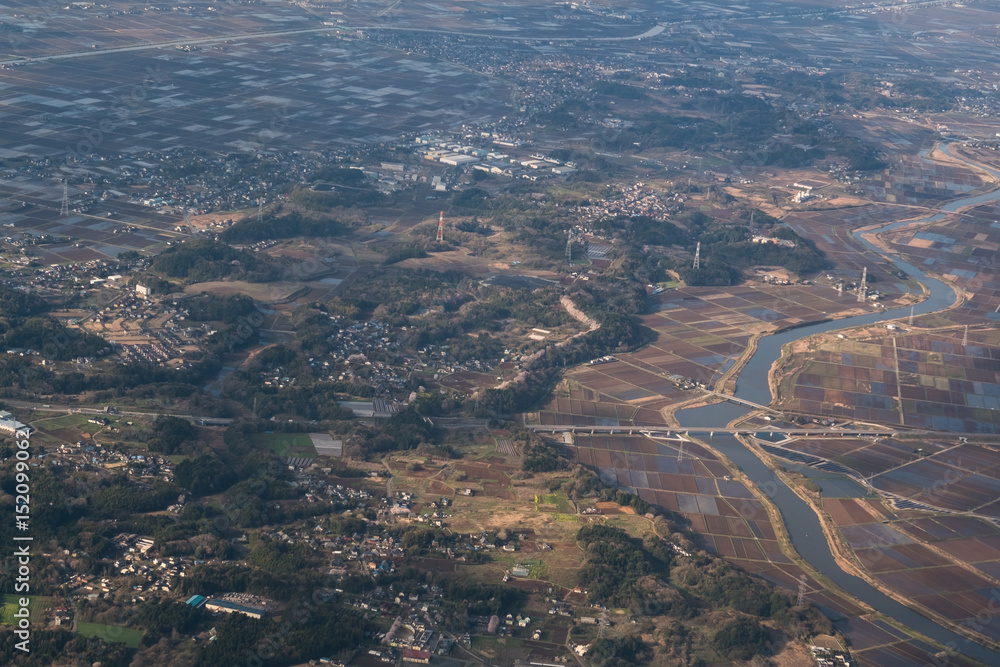 Chiba prefecture from above Chiba prefecture from above