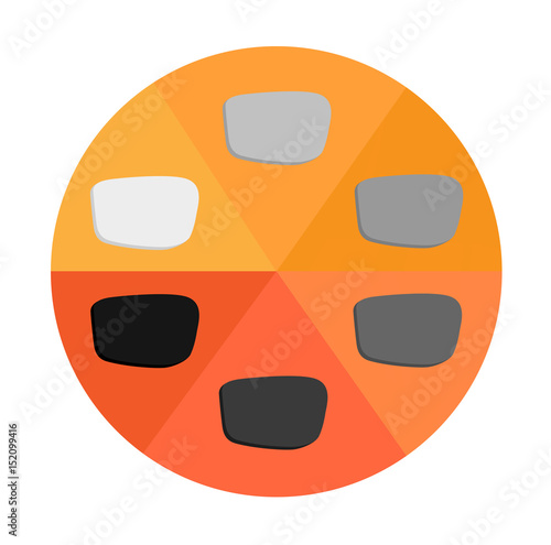 Photochromic lens vector . uv can change the color