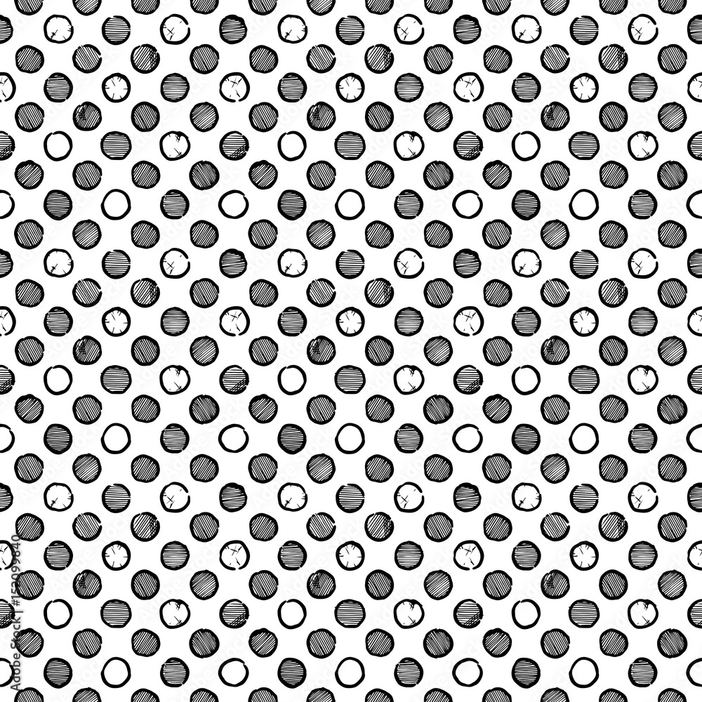 Seamless polka dot pattern