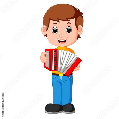 Accordion piano player