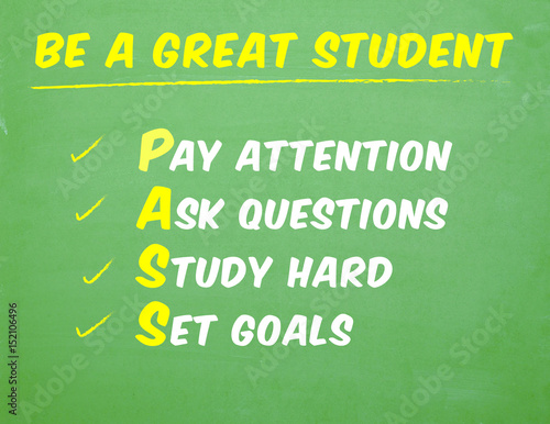 Φωτογραφία Classroom Poster with PASS acronym