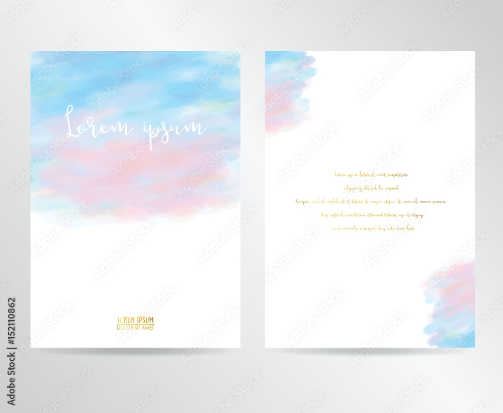 pink blue watercolor collection background for banners,Flyers and Placards