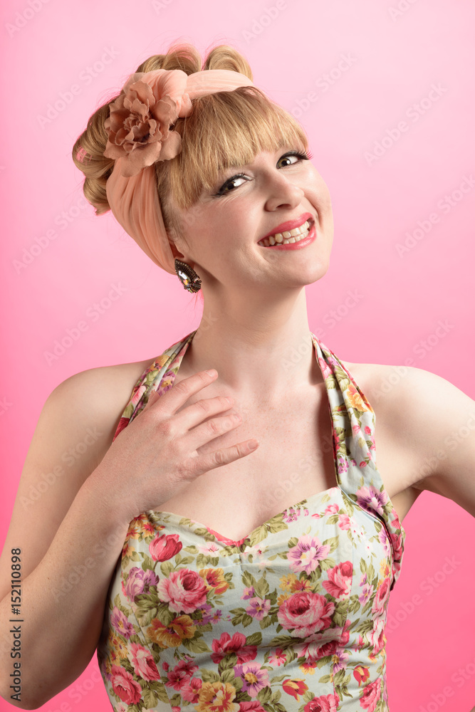 Naklejka premium Pin Up