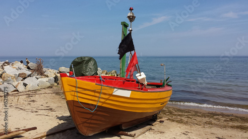 Fishing boat on the beach