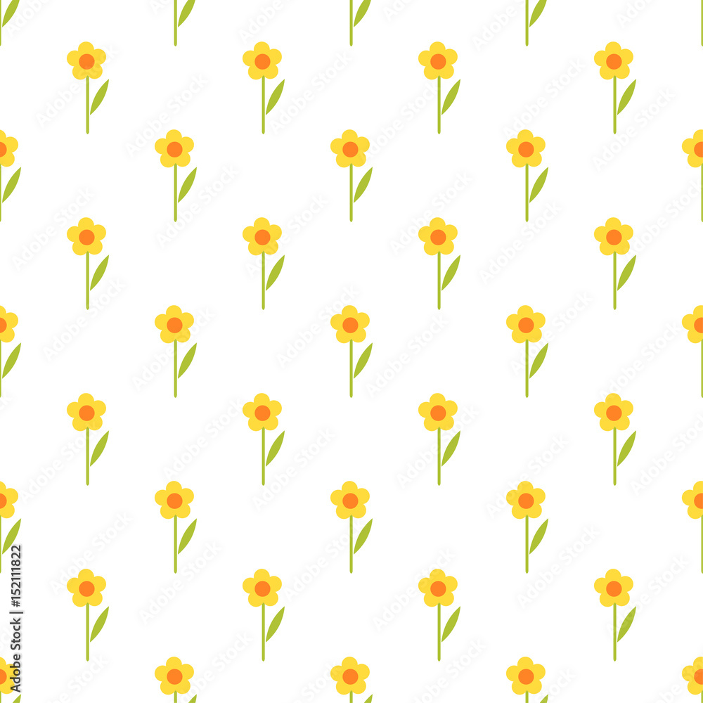 pattern with yellow flowers pattern with yellow flowers