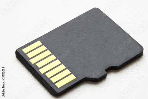 micro sd card on a white background photo