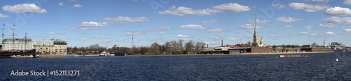 Panorama of St. Petersburg. View of the Peter and Paul Fortress. © i_valentin