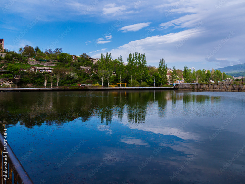 Fototapeta premium Beautiful lake landscape, Armenia