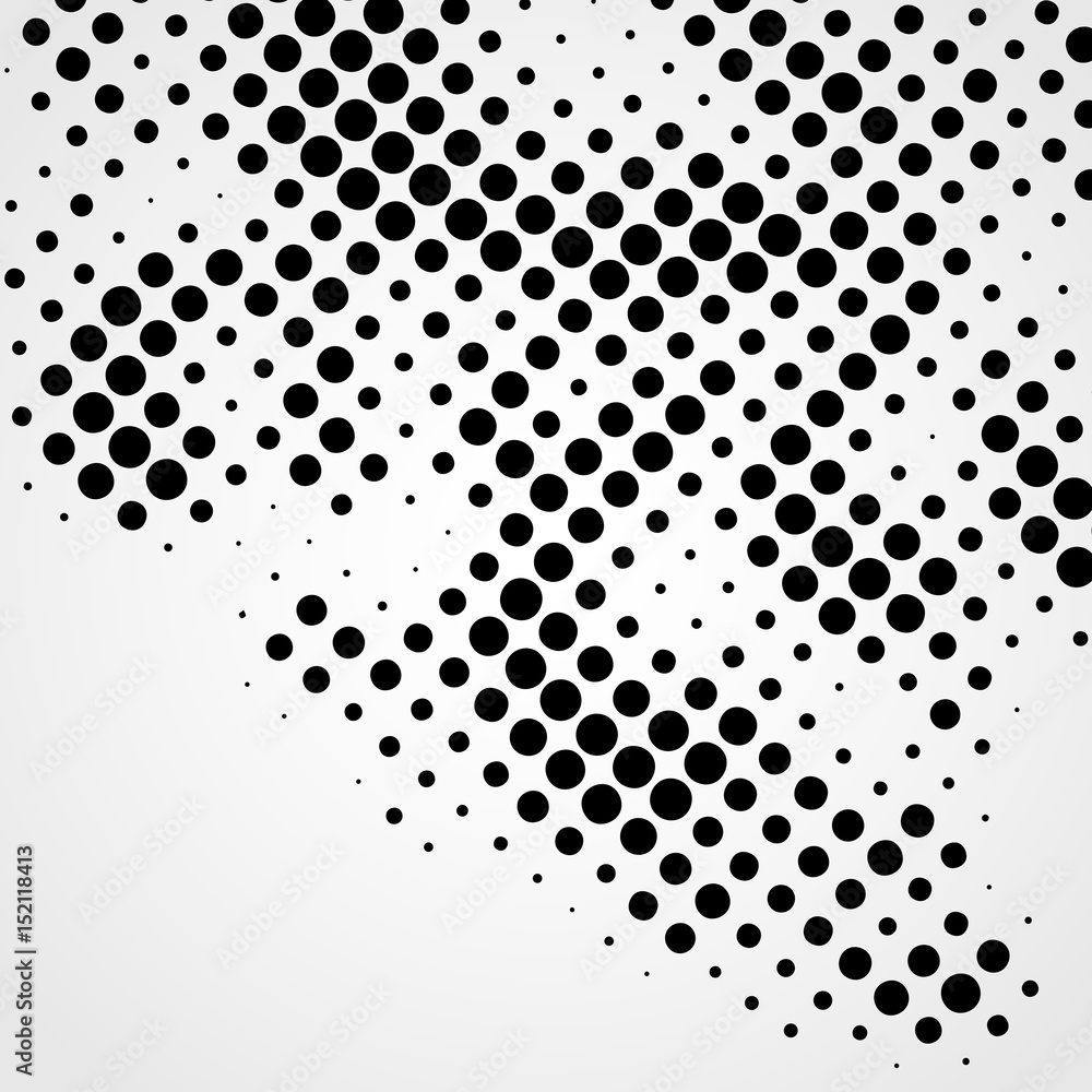 Halftone abstract black dots design element isolated on a white background. Halftone abstract black dots design element isolated on a white background.