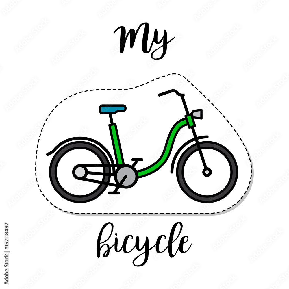 Fashion patch element bicycle Fashion patch element bicycle