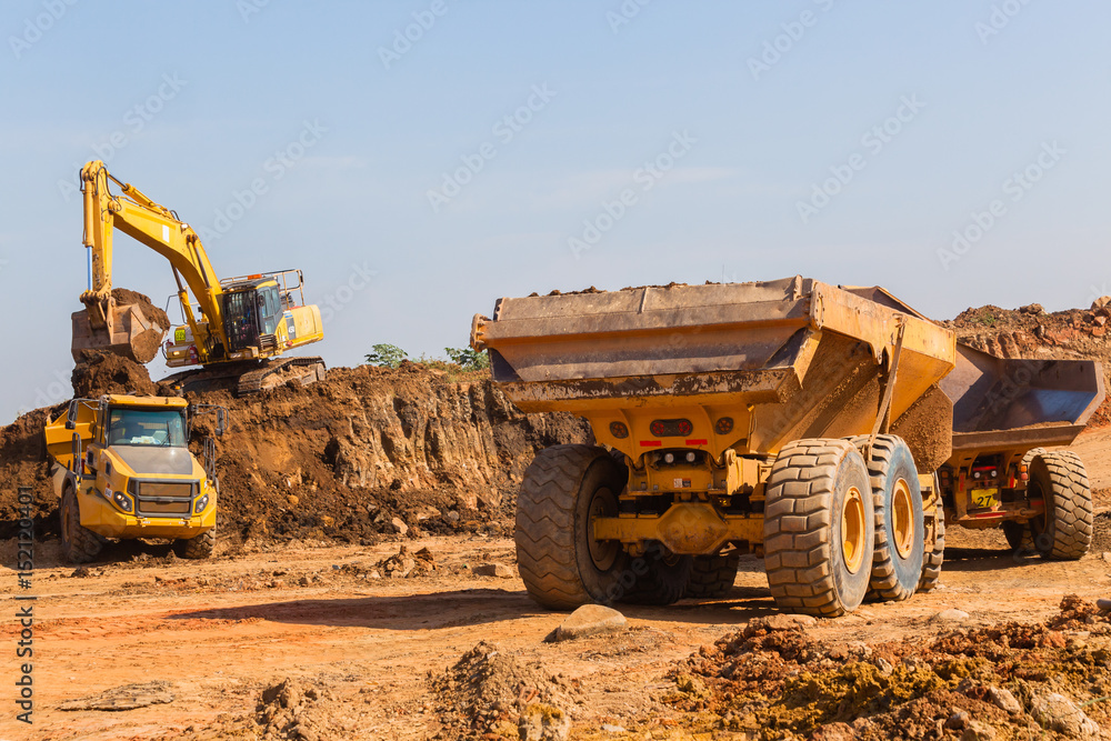 Construction Earthworks Excavator Trucks Construction Earthworks Excavator Trucks