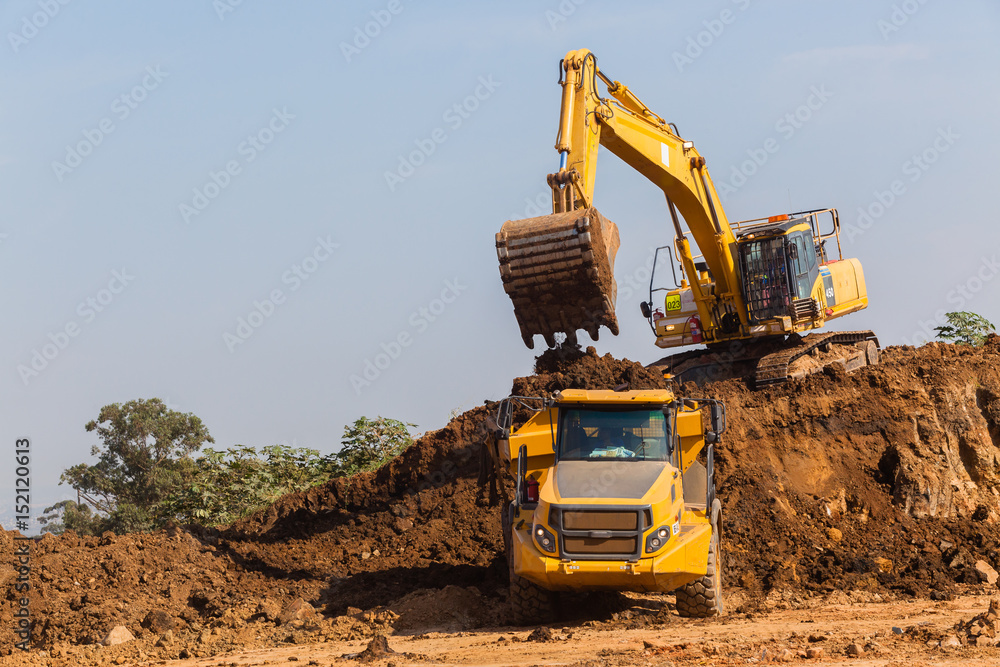 Construction Earthworks Excavator Trucks Construction Earthworks Excavator Trucks