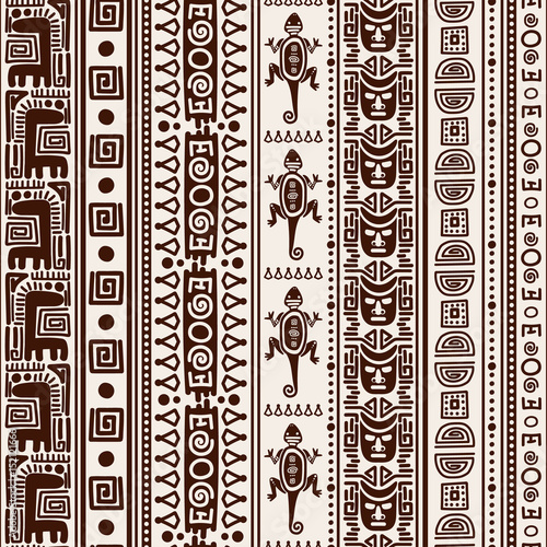 Mexican indian seamless pattern