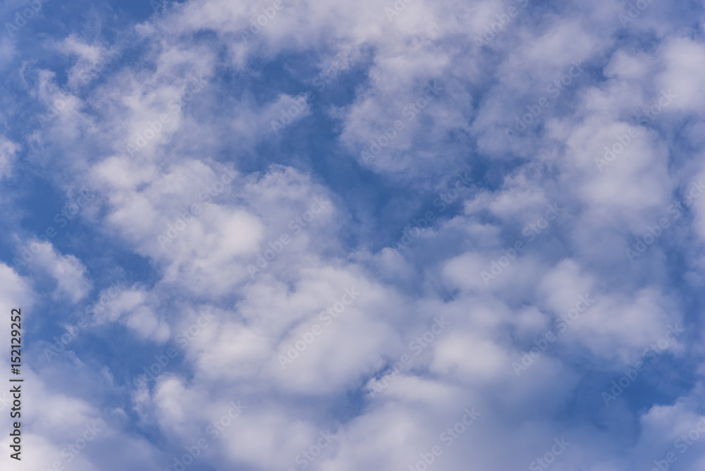 Obraz premium beautiful blue sky with white clouds