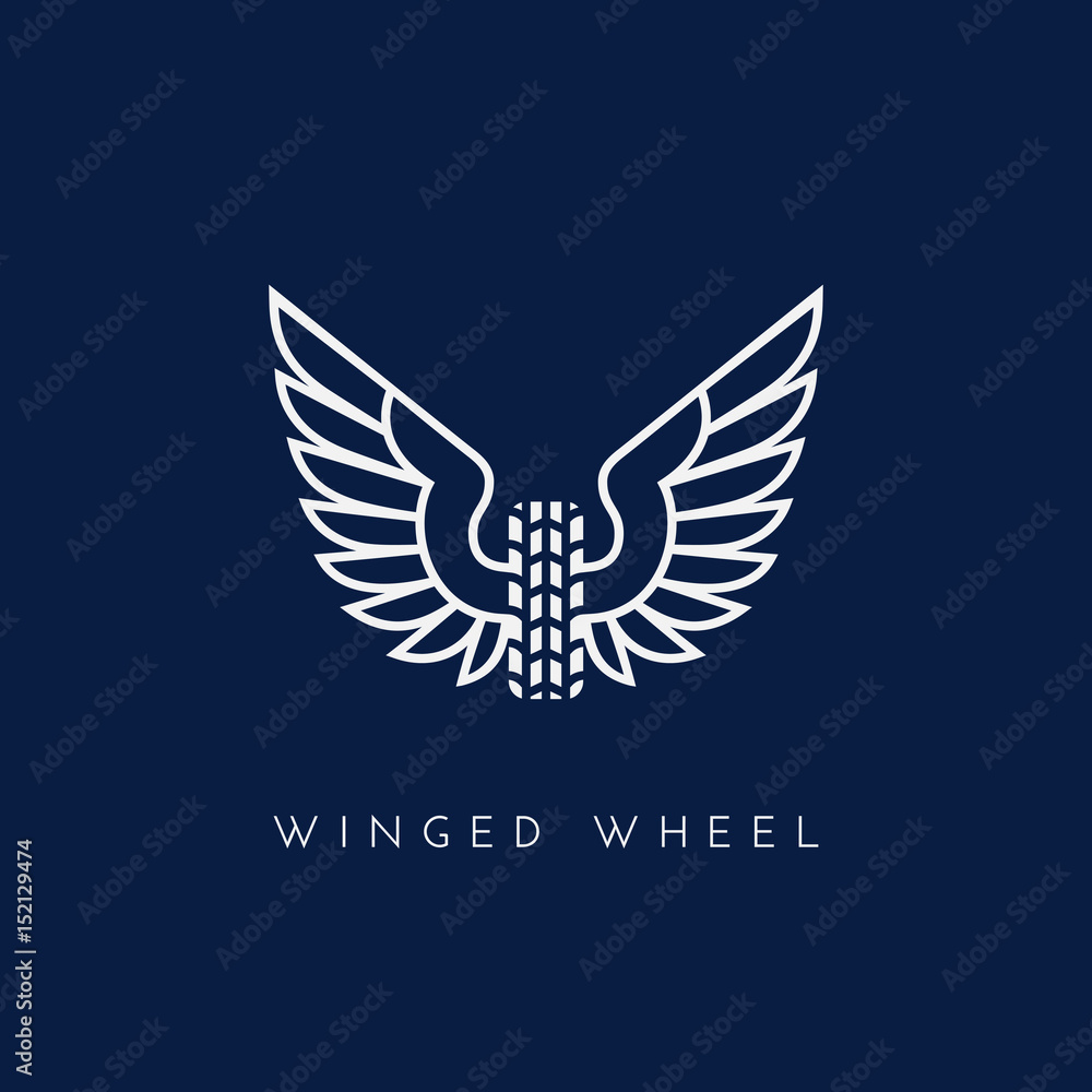 Obraz premium Winged wheel