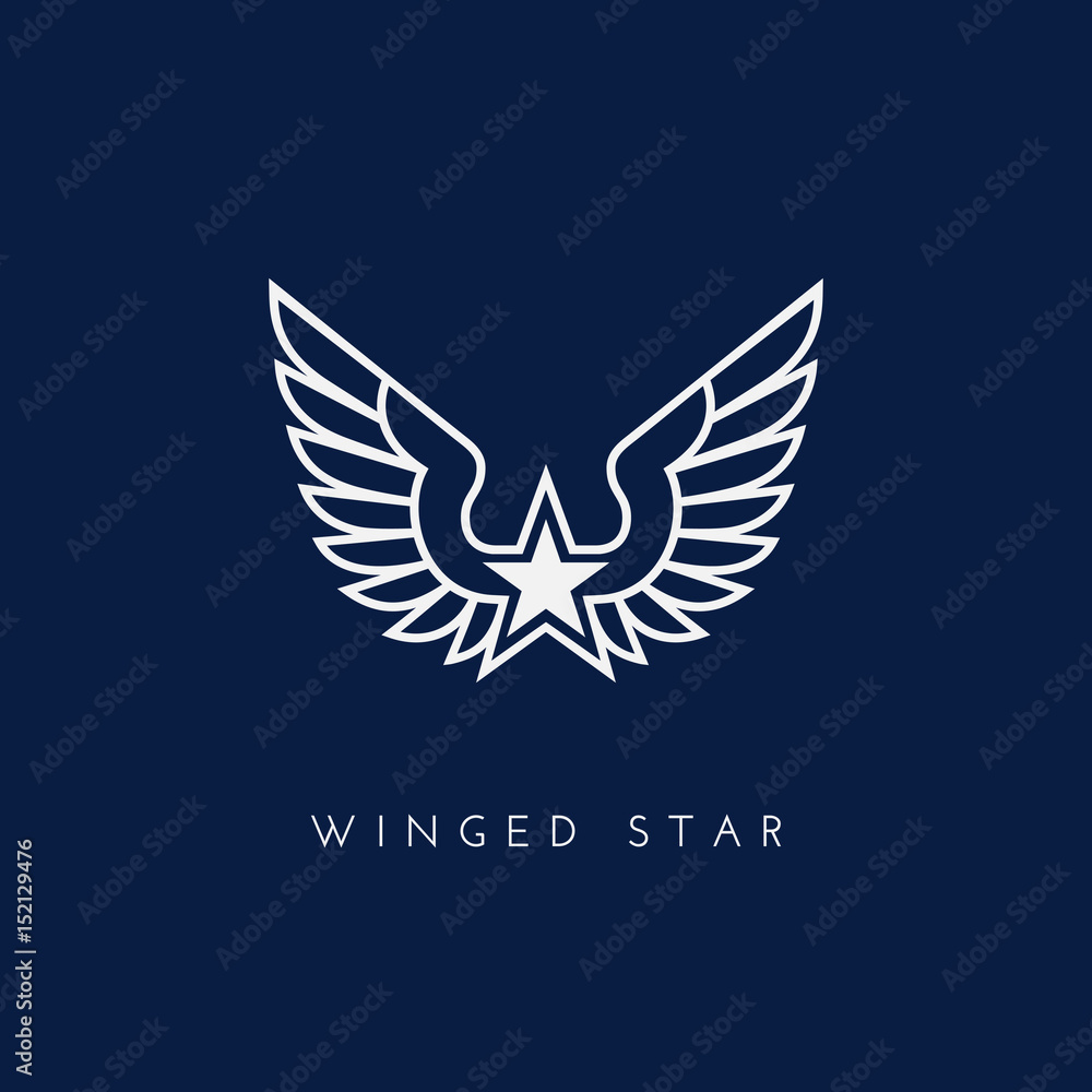 Fototapeta premium Winged star